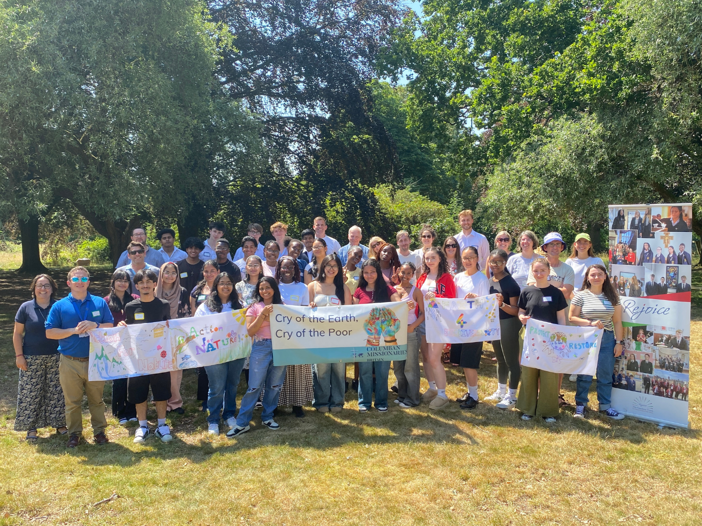 Students and staff from the Gaudete Trust at St. Columbans for a Sith Form Retreat Day in July 2026
