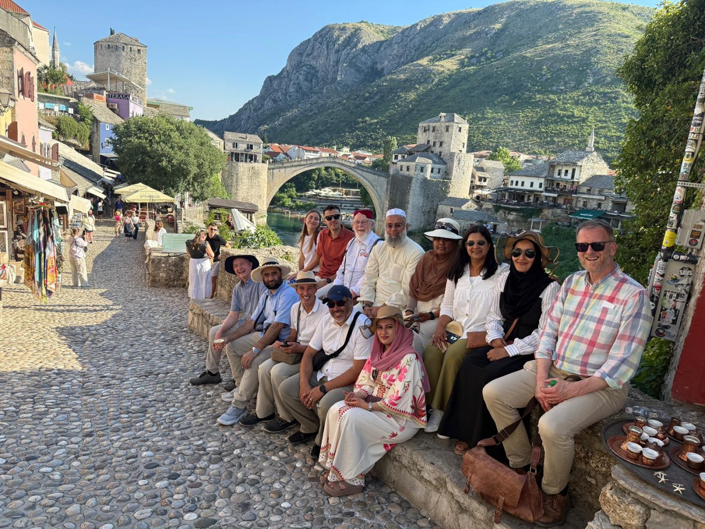 The historical old bridge of Mostar