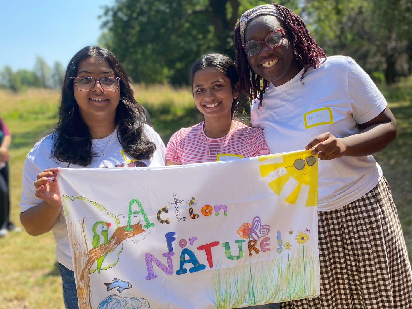 Sixth-form students on a Columban eco-retreat used old pillow cases to call for action to protect creation, which will be delivered to the COP17 UN Biodiversity summit in October by the Columban delegation.