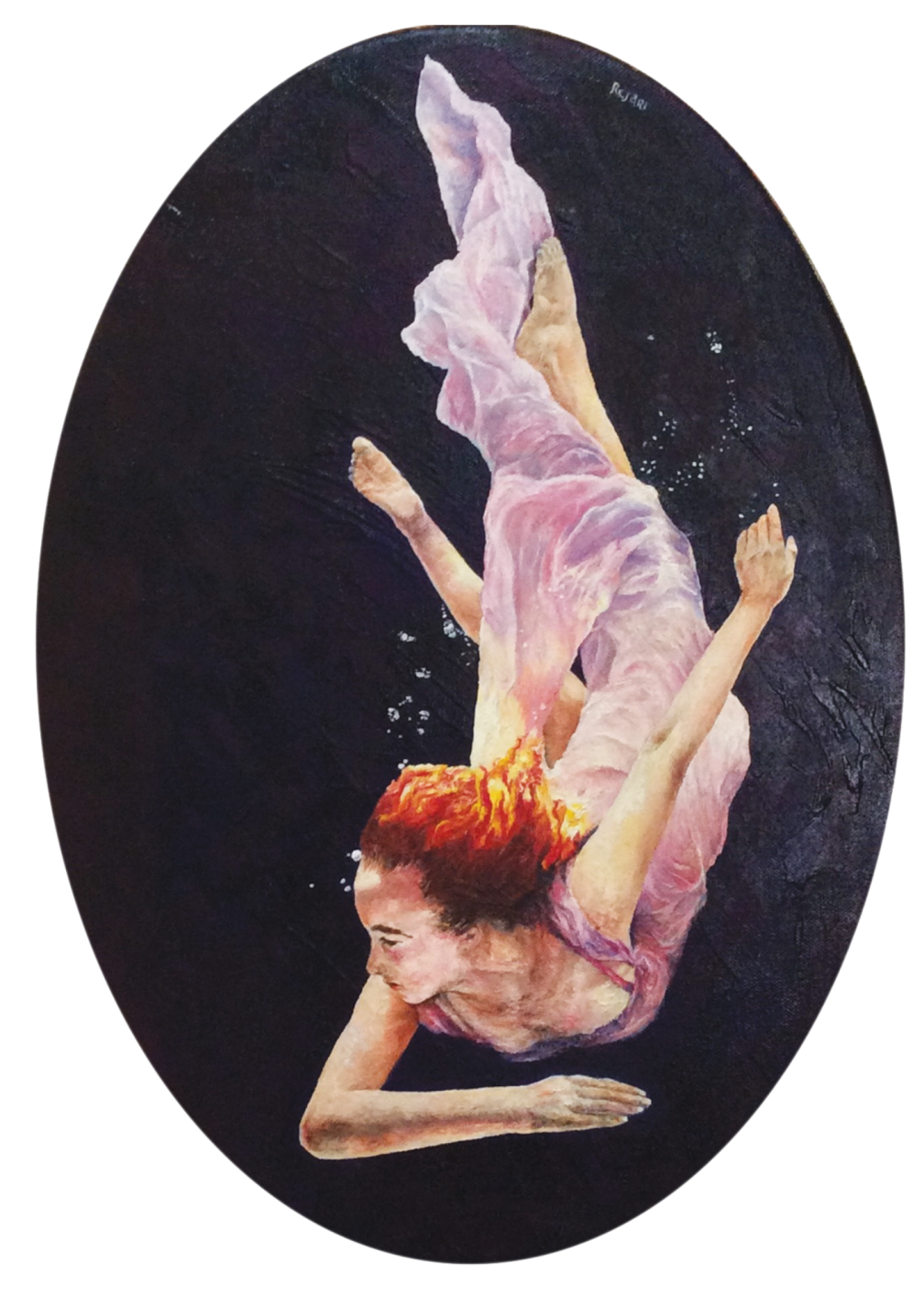 Into the Abyss, oil on canvas by Columban Lay Missionary Jao Resari
